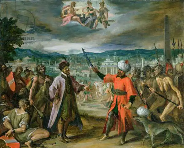 Aachen, Johann Hans von: Allegory of the Turkish Wars: The Declaration of War at Constantinople, 1603-4