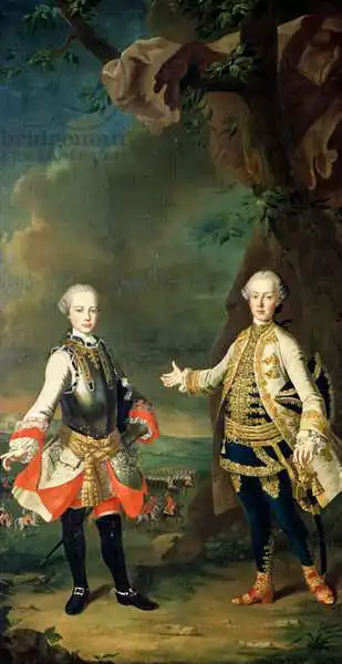 Mytens or Meytens, Martin II: Joseph and Leopold, sons of Francis I and Maria Theresa of Austria, later Joseph II and Leopold II