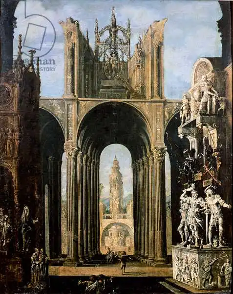 Nome, Francois de: Architectural Fantasy