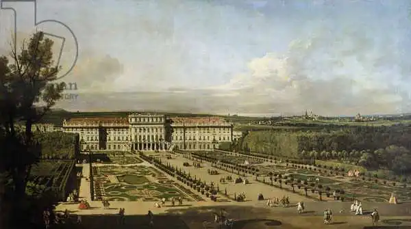 Bellotto, Bernardo: Palais de Schonbrunn et jardins, 1759-61