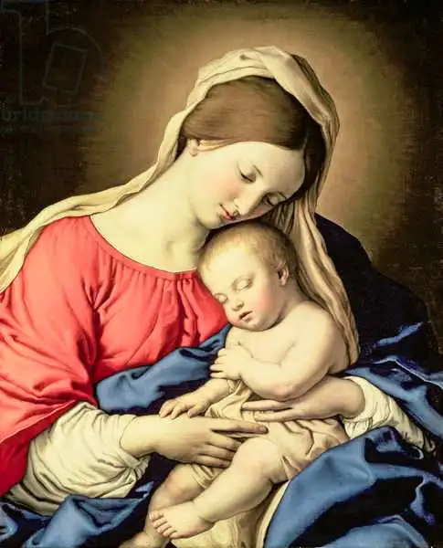 Sassoferrato, Giovanni B. S.: Madonna and Child