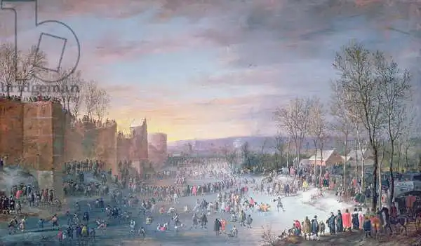 Hoecke, Robert van den: Patiner sur le stadtgraben à Bruxelles