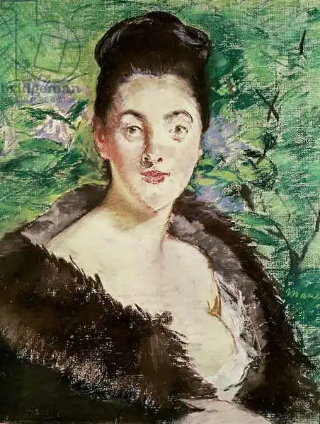 Manet, Edouard: Frau in einem Pelzmantel