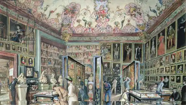 Goebel, Carl: The Genealogy Room of the Ambraser Gallery in the Lower Belvedere