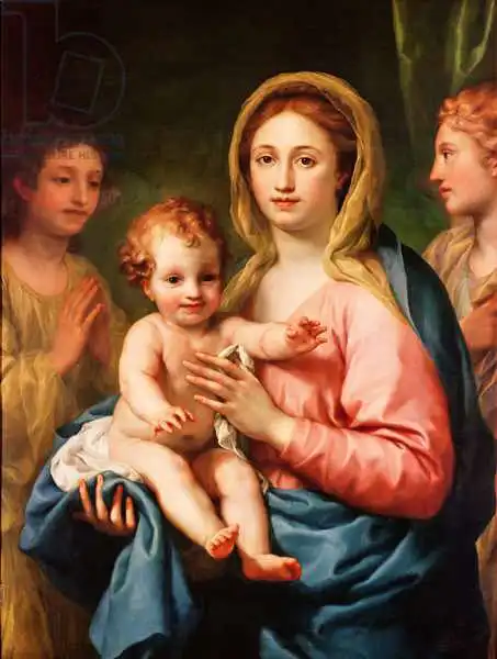 Mengs, Anton Raphael: Madonna and Child with Two Angels, 1770-73