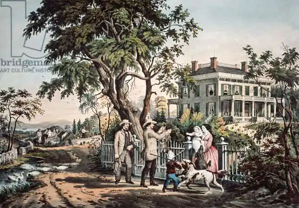 Currier, N.: American Country Life - October Afternoon