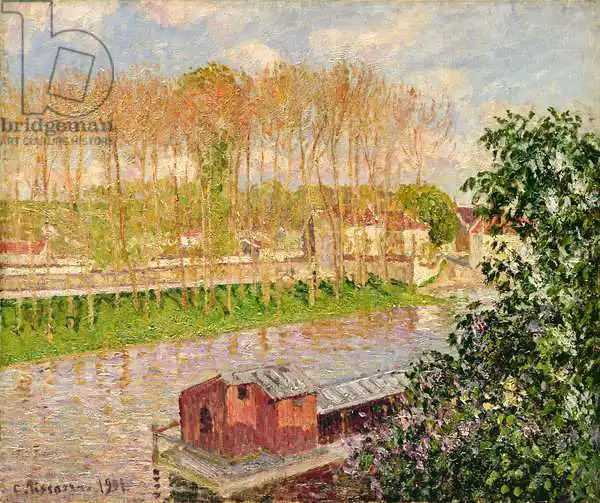 Pissarro, Camille: Sunset at Moret-sur-Loing