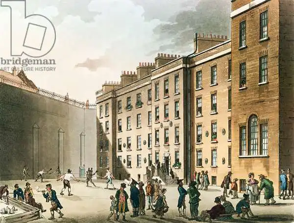 Rowlandson, T: The Fleet Prison from Ackermann
