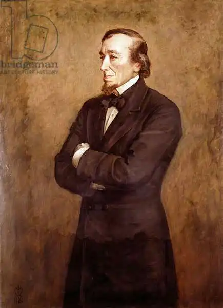 Millais, John Everet: Portrait of Benjamin Disraeli (1804-1881) Earl of Beaconsfield