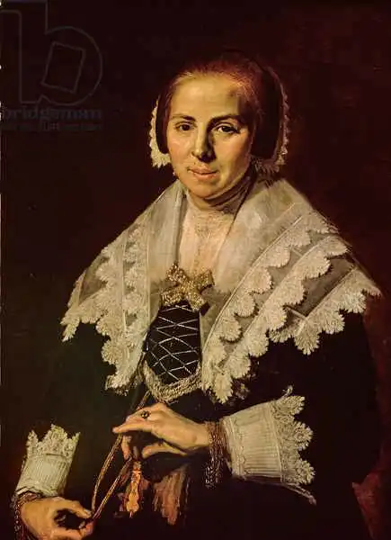 Hals, Frans: Portrait of a Woman with a Fan