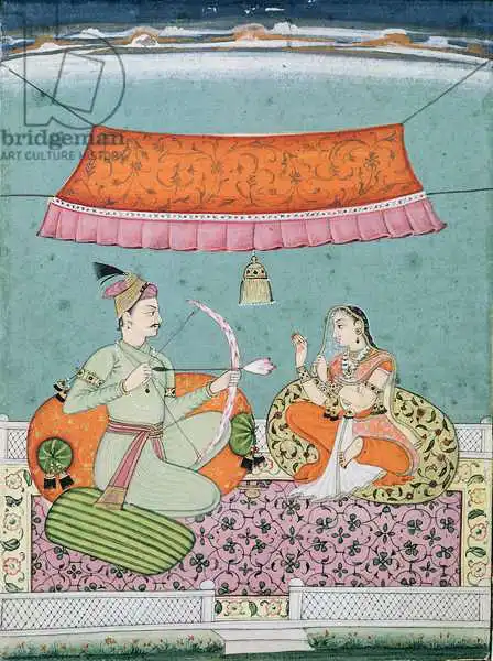 Indian school (19th century): The Lotus Arrow, Bilaspur