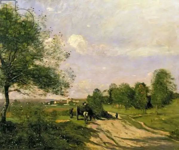 Corot, J. B. Camille: Il carro, souvenir di Saintry
