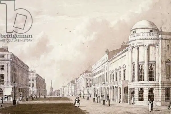 English school (19th century): View of Regent Street