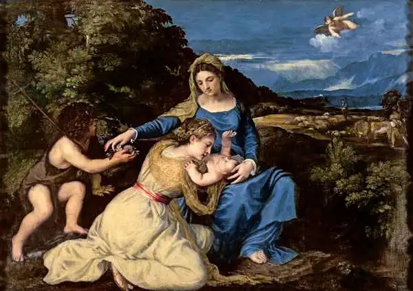 Tizian: La vierge et l