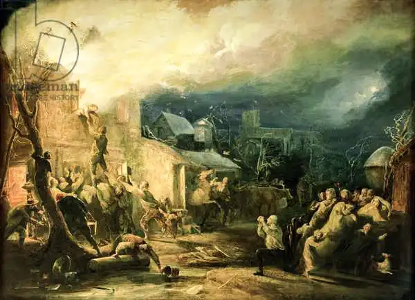 Parker, Henry Perlee: The Rescue of John Wesley from the Epworth Rectory Fire