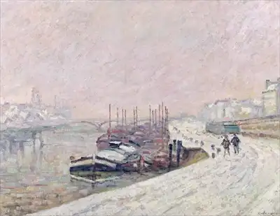 Guillaumin, Jean: Neige à Rouen