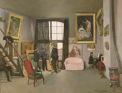 Bazille, Jean Frederic: Atelier