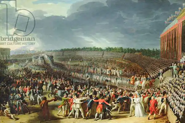 Thevenin, Charles: The Celebration of the Federation, Champs de Mars, Paris, 14 July 1790