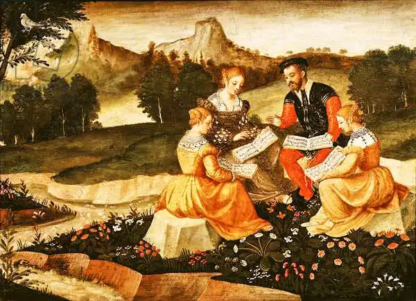 Italian school (16th century): The Rustic Concert, the Song