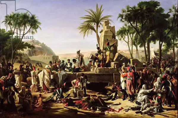 Tardieu, Jean-Charles: Troops halted on the Banks of the Nile, 2nd February 1799