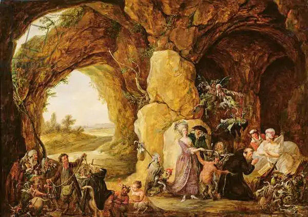 Watteau, Francois Louis Joseph: The Temptation of...