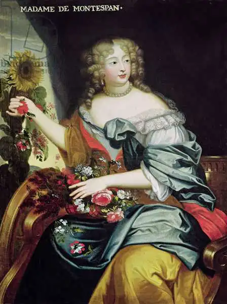 French school (17th century): Portrait of Francoise-Athenaise Rochechouart de Mortemart (1641-1707) Marquise de Montespan
