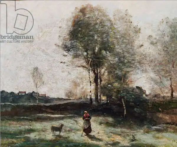 Corot, J. B. Camille: Landscape or, Morning in the Field