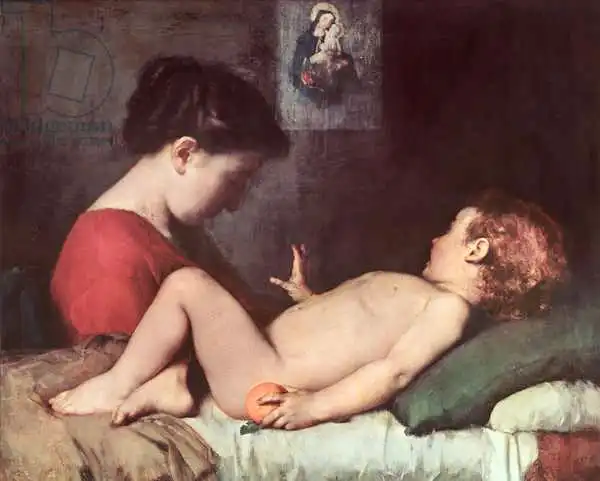 Henner, Jean-Jacques: The Awakening Child