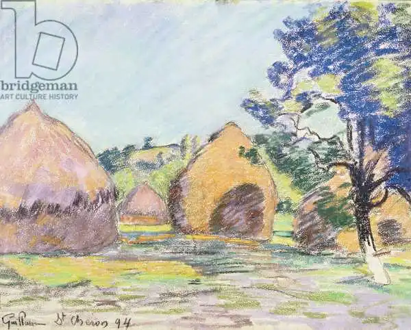 Guillaumin, Jean: Haystacks at Saint-Cheron