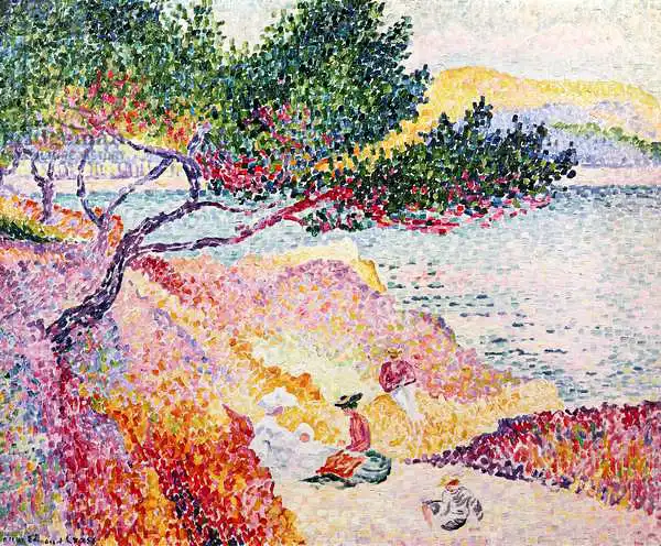 Henri Edmond Cross、AVANT L'ORAGE,LA BAIG Henri-Edmond Cross | AVANT L'ORAGE, LA BAIGNEUSE (Circa 1907