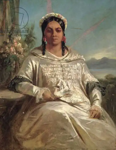 Giraud, Charles: Queen Pomare IV (1827-77) of Tahiti