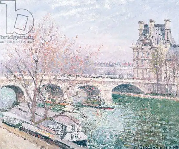 The Pont-Neuf by Camille Pissarro Reproduction Painting for Sale