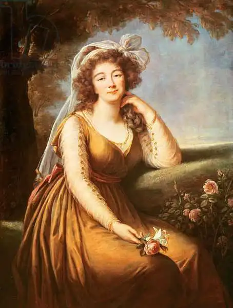 Vigée-Lebrun, Louise: Comtesse du Barry, holding a rose