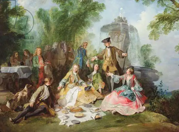Lancret, Nicolas: The Hunting Party Meal, c. 1737