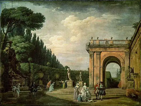 Vernet, Claude Joseph: The Gardens of the Villa Ludovisi, Rome