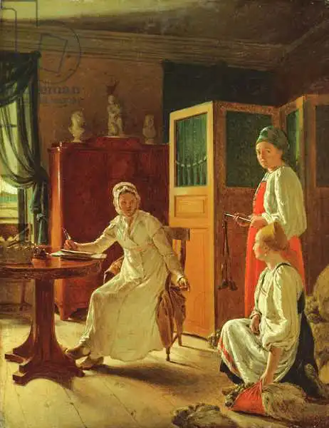 Venetsianov, Aleksei Gavrilovich: Morning of the Lady of the the Manor