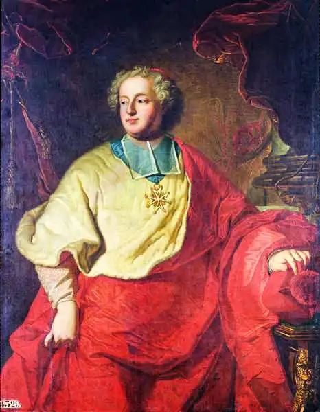 Rigaud, Hyacinthe: Portrait of Armand Gaston Maximilien de Rohan (1673-1749) Bishop of Strasbourg