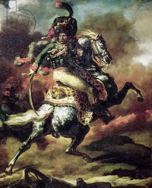 Géricault, Théodore: Officer of the Hussars Charging on Horseback