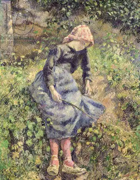 Pissarro, Camille: Girl with a Stick