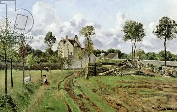 Pissarro, Camille: Landscape, Louveciennes
