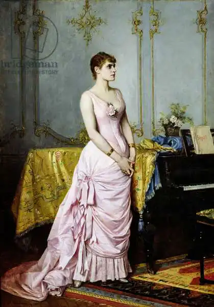 Toulmouche, Auguste: Portrait de Rose Caron (1857-1930) 1886