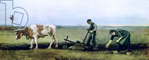 Gogh, Vincent van: Bracciante e contadino che pianta patate