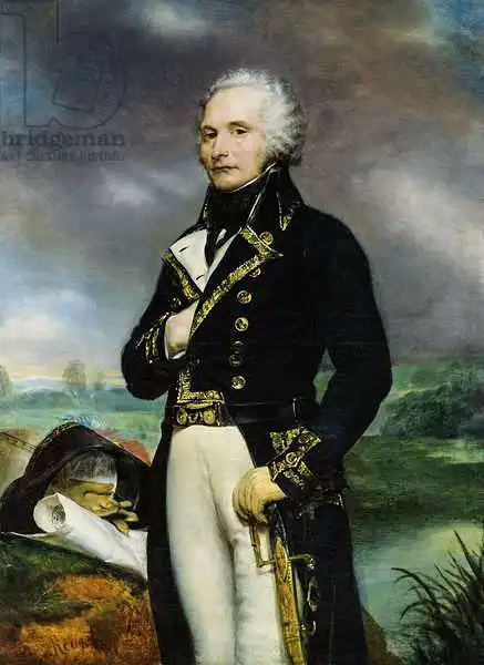 Rouget, Georges: Portrait of Viscount Alexandre-Francois-Marie de Beauharnais (1760-94) after a painting by J. Guerin