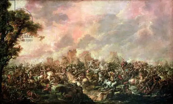 Watteau, Francois Louis Joseph: The Defeat of Darius (339-330 BC) by Alexander the Great (356-323 BC) 331 BC