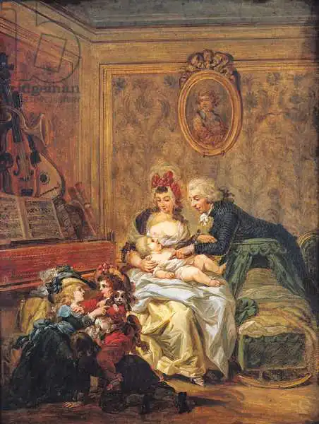 Watteau, Francois Louis Joseph: The Satisfaction of Marriage or, The Happy Family
