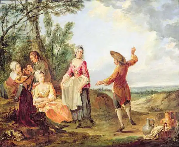 Watteau, Francois Louis Joseph: The Rustic Dance