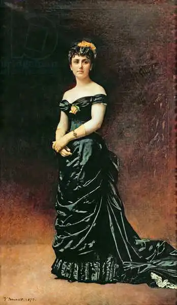 Bonnat, Leon Joseph Florentin: Portrait of Madame Bishoffsheim