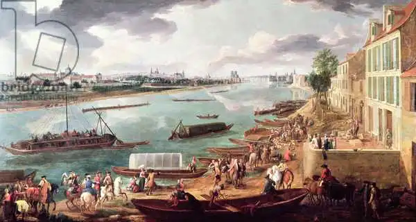 Martin, Pierre-Denis: View of Paris from the Quai de la Rapee