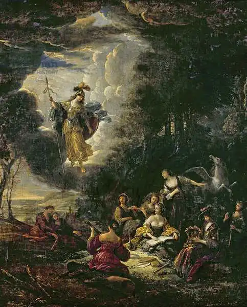 Wet or Wett, Jacob Willemsz de: Athena visiting the Muses