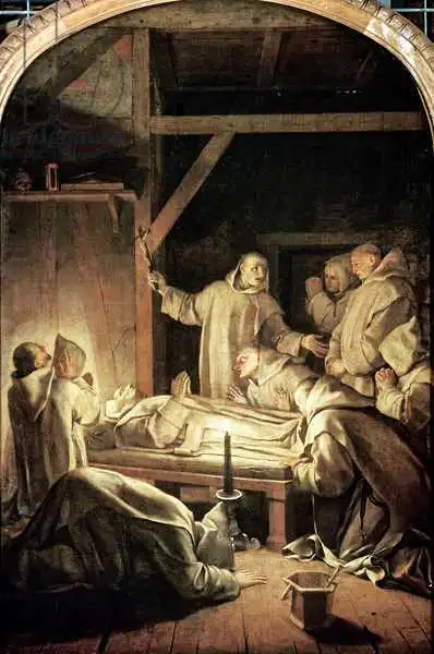 Le Sueur, Eustache: The Death of St. Bruno (1030-1101) 6th October 1101, 1645-48
